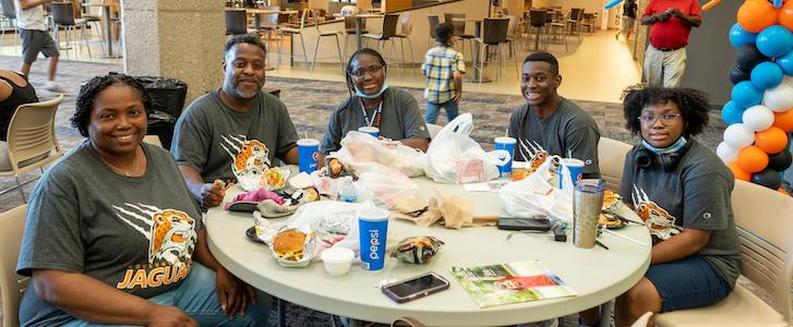 PLEAP Students at lunch