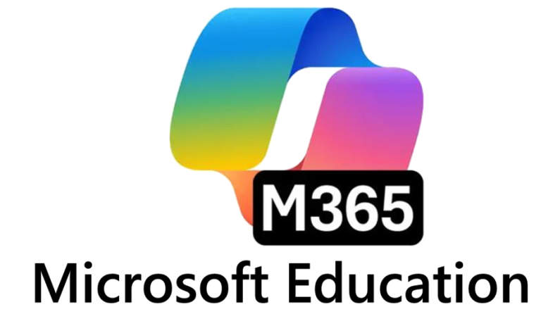 Microsoft 365 Education logo: colorful M365 symbol above 'Microsoft Education' text