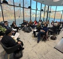 people sitting at an event