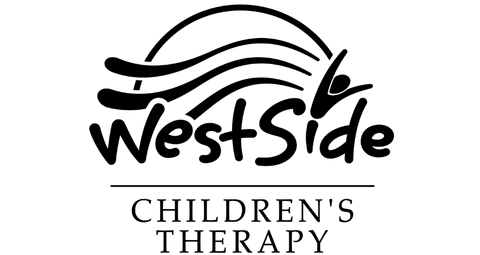 Logo for WestSide Children’s Therapy with flowing lines forming a sun‑like shape above the word ‘WestSide’ and the text ‘Children’s Therapy’ below